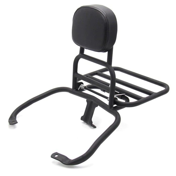 Portapacchi pieghevole per Vespa GTS 300 / 250 / 125 08-22 posteriore nero