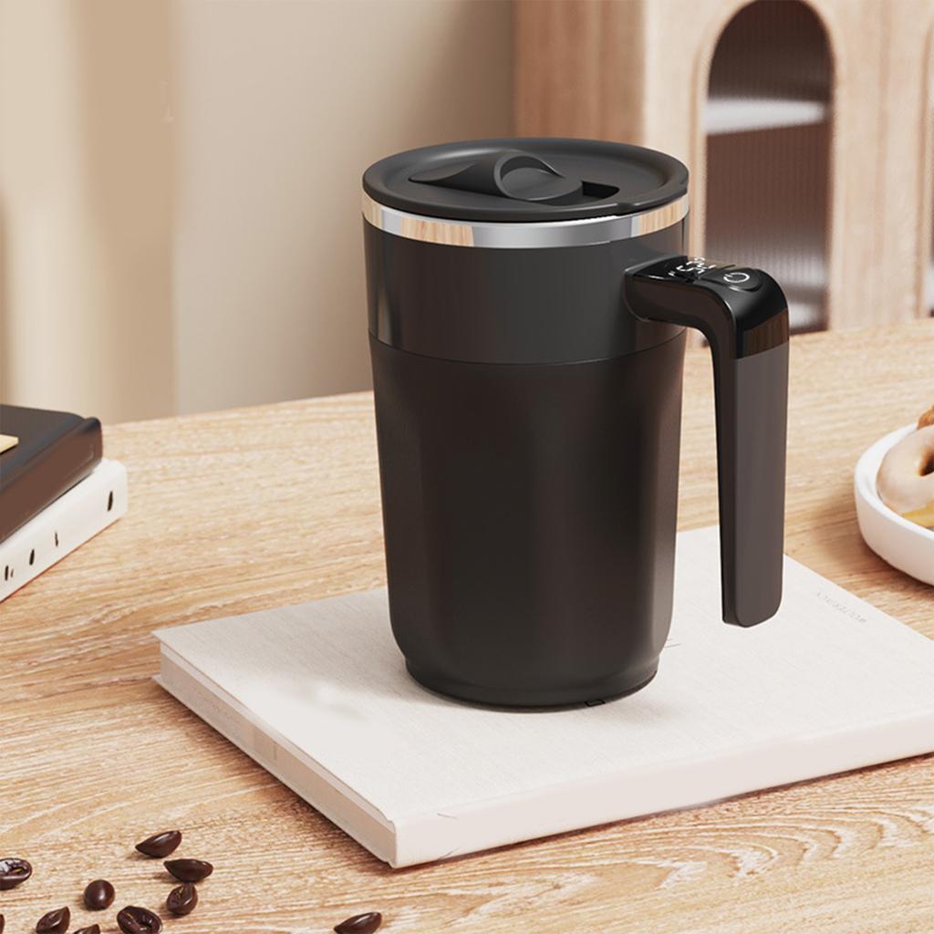 Tazza da Caffè Miscelante Ricaricabile USB Tazza con Mescolamento Automatico con Display Digitale della Temperatura per Ufficio e Casa