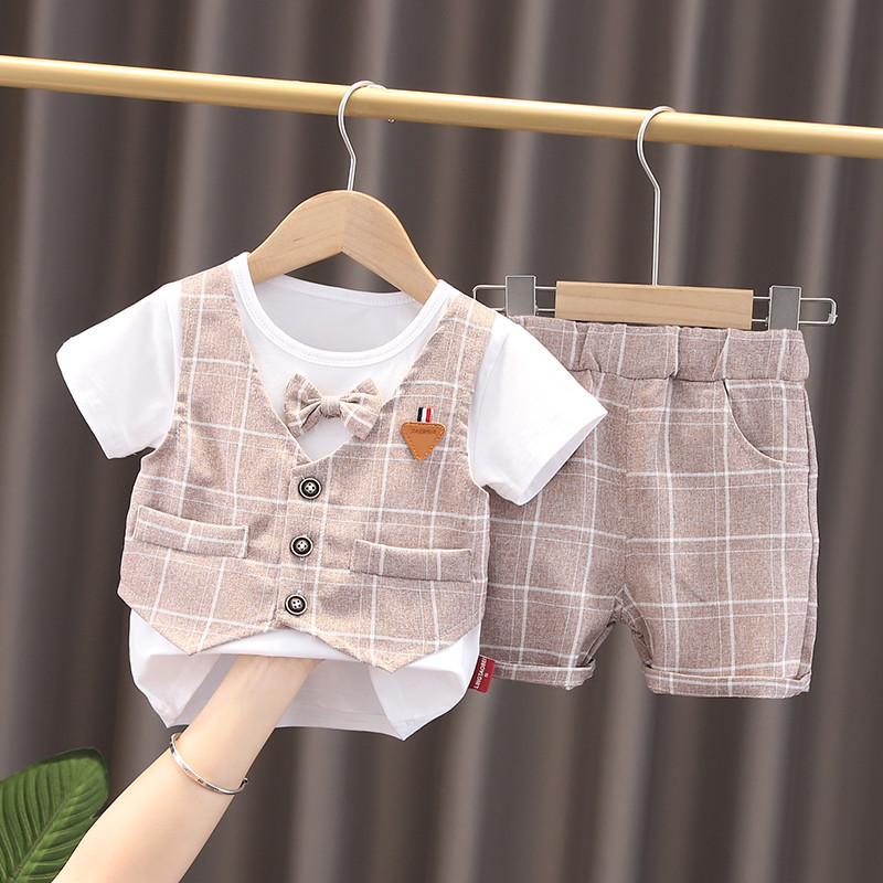 Summer Children's Two-Piece Set: Vest & Shorts
