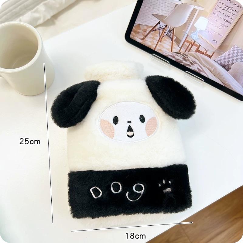 Hand-Tucking Hot Water Bag Winter Stuffed Water Injection Hand Warmer Student Portable Cartoon Cute Furry Hot-Water Bag Female