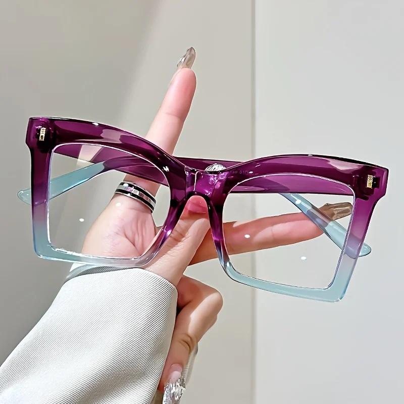 

Elegant Full Rim Square Reading Glasses For Women Pc Frame Clear Les Magnification 1.0 To 4.0 Fashion Reading Glasses 0