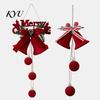 Christmas Tree Hanging Decor Nordic Velvet Bell Ornament, Flocked Bells for Matte Flocking Festive Decorations Door Window Decor, Holiday Home