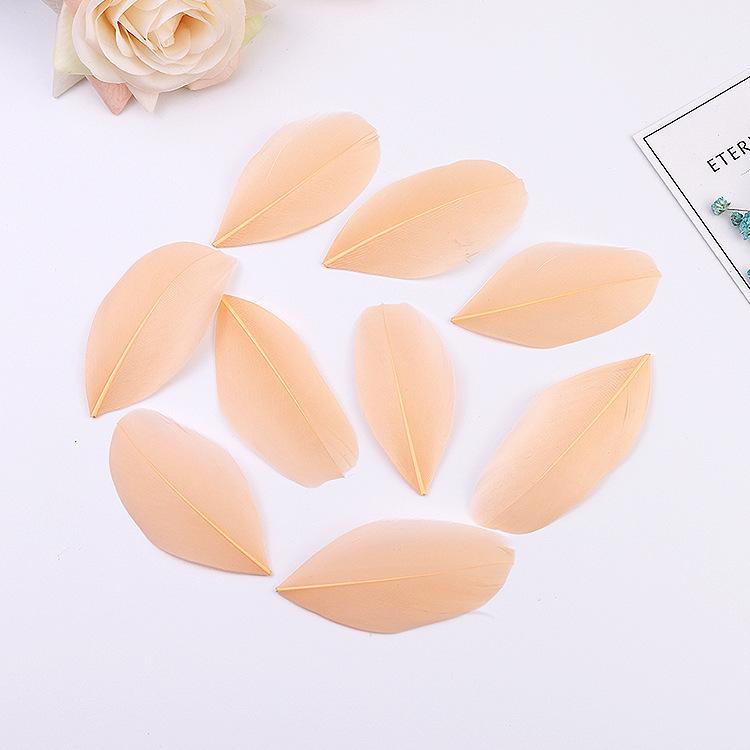50Pcs5-8Cm Colored Goose Feather Floating Head Diy Jewelry Accessories Feather Goose Feather Craft Decorative Material