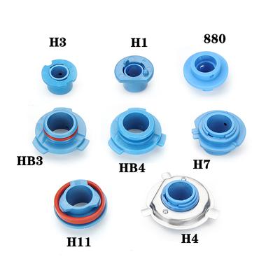 2Pcs H7 H4 H3 H1 H11 H13 H16 9004 9005 HB3 9006 HB4 9007 Car LED  Hadlights Blue Adapter Holder Base  Retainer Holder
