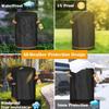Fire Column Cover Round Outdoor Furniture Protector With Handle Cylinder Fireplaces Cover Protector For Yard