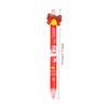 36Pcs Cartoon Santa Claus Patch Press Pen,Christmas Gift Student Prize Writing Tool School Pen Christmas Tree Bells Wreaths Patch Signnture Pen