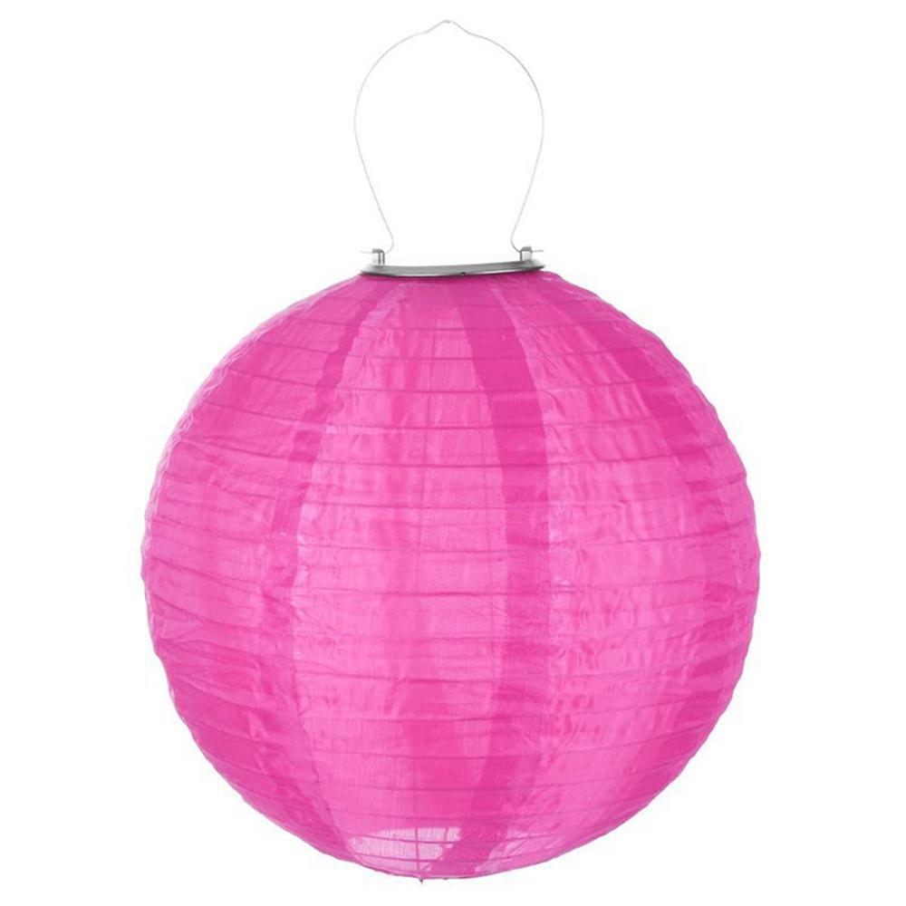 

Сонячний Світлодіодний Вуличний Ліхтар Фестиваль Вечірка Підвісний Ліхтар Водонепроникний Сад Доріжка Декор Лампа Rose 20cm 8 inch