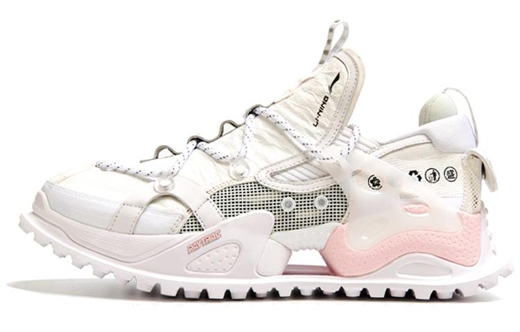 Li Ning Pangu Halo Текстиль, Синтетическая Кожа Амортизация Нескользящая Износостойкая Низкие Спортивные Повседневные Кроссовки AGLR152-1 35.5