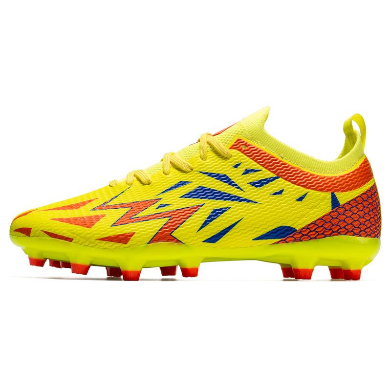 

Профессиональные новые износостойкие спортивные футбольные бутсы, мужские и женские, с шипами и длинными шипами, молодежные противоскользящие тренировочные бутсы 46 неоновый жёлтый