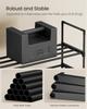 SONGMICS 4-Tier Shoe Rack, Narrow Shoe Storage Organiser, Metal Storage Rack, for Hallway, Living Room, Closet, Space-Saving, Stackable