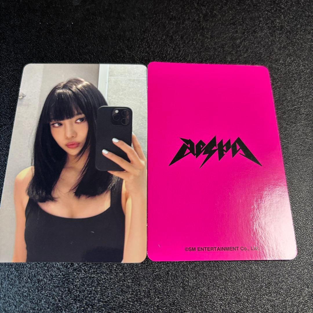 [USED] aespa Nin Nin Rich Man Warner Lucky Draw Trading Card