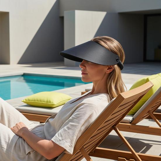 Outdoor Hat Wide Brim Arc Shape Sun Protection Hat Portable Outdoor Hiking Traveling Walking Sport Hat