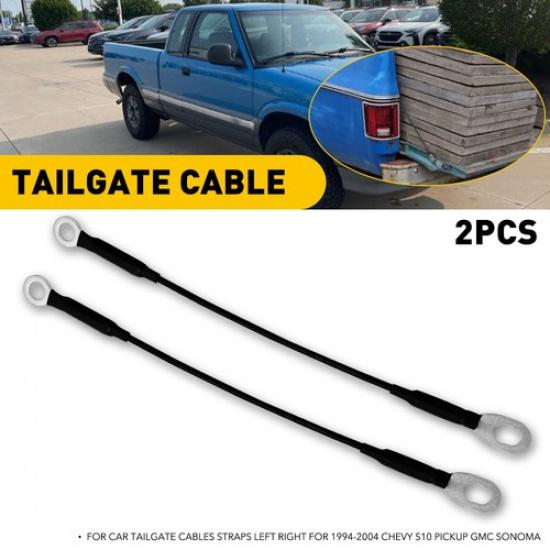 

For 1994 - 2004 Chevrolet GMC S10 Sonoma Tailgate Cable Pair 15726085