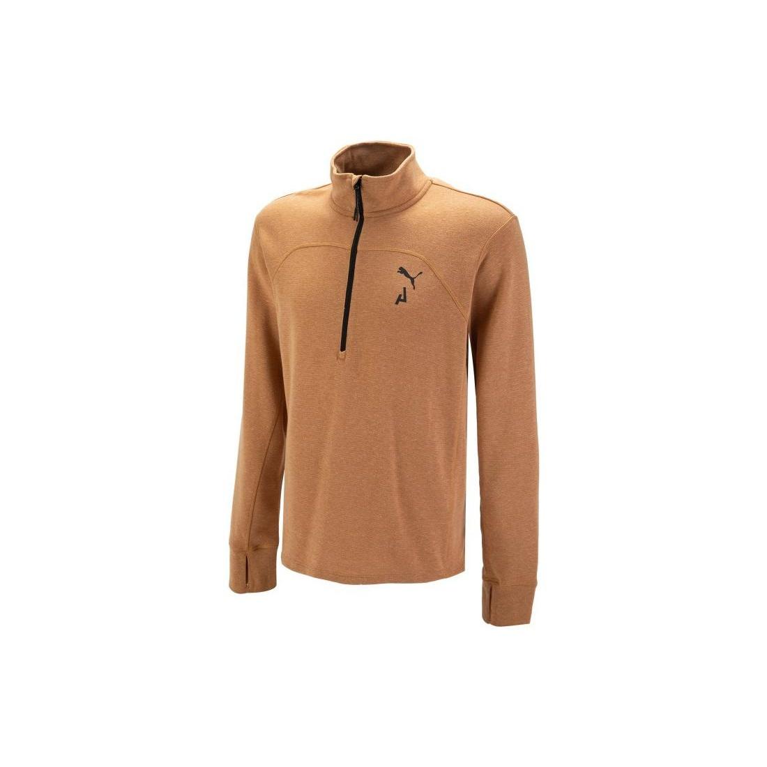 PUMA Seasons Half Zip Pullover Brown Men s 522568-74 M