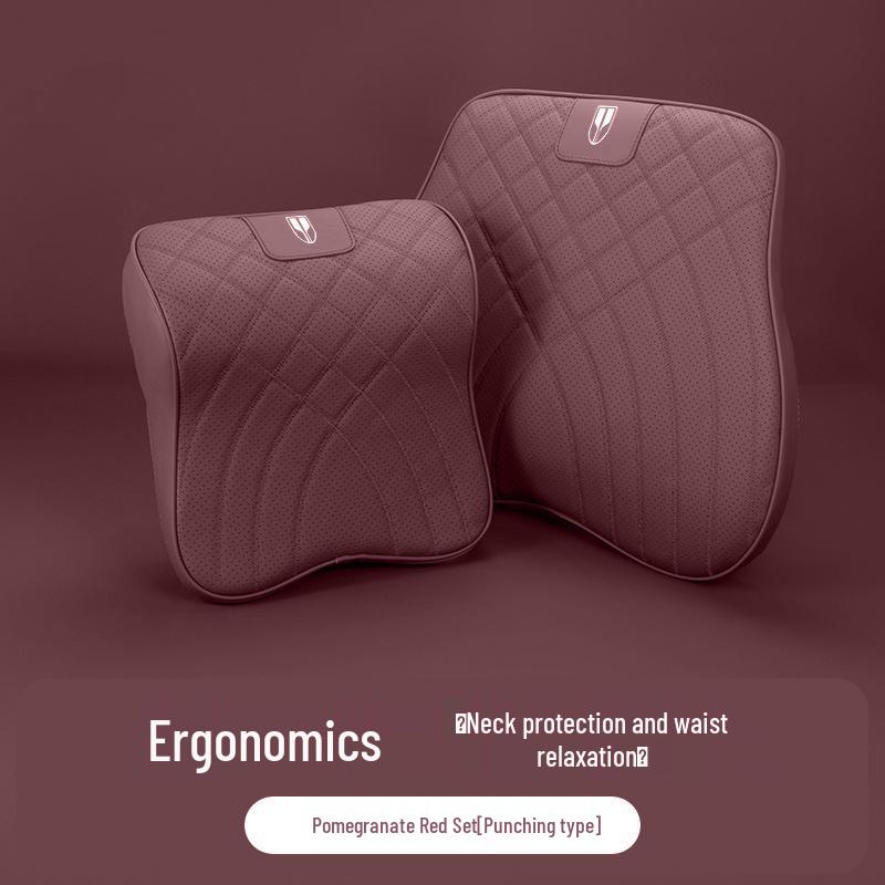 Headrest Neck Pillow & Lumbar Support Cushion for Hongqi HS5/H5/H6/HS7/EQM5 Cars