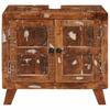 Bathroom Cabinet Made of Solid Reclaimed Wood and Engineered Wood