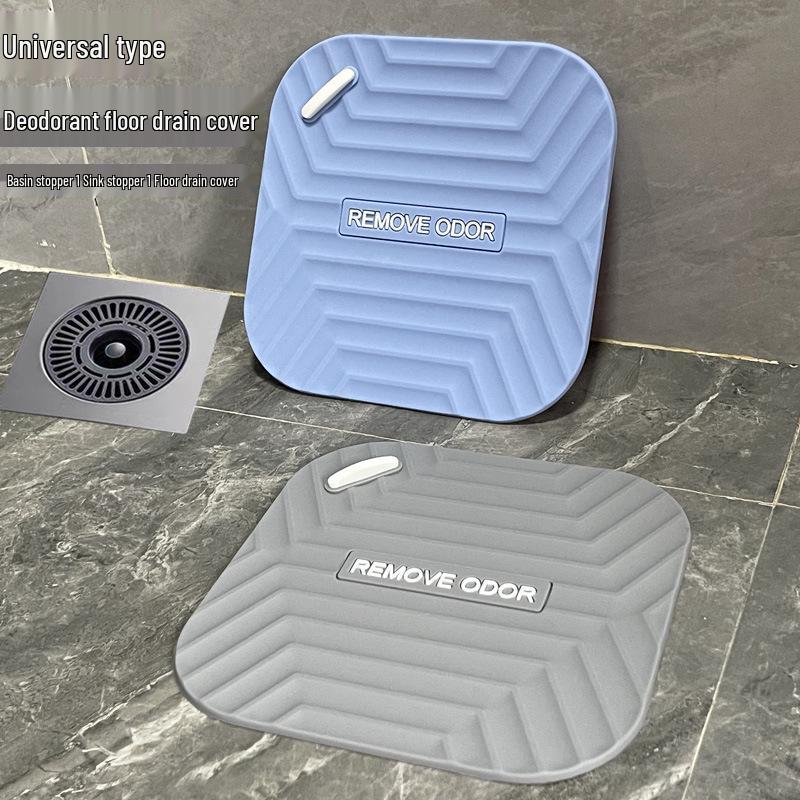 Universal Anti-Odor Floor Drain Cover for Kitchen & Bathroom - Insect & Mosquito Resistant Mat