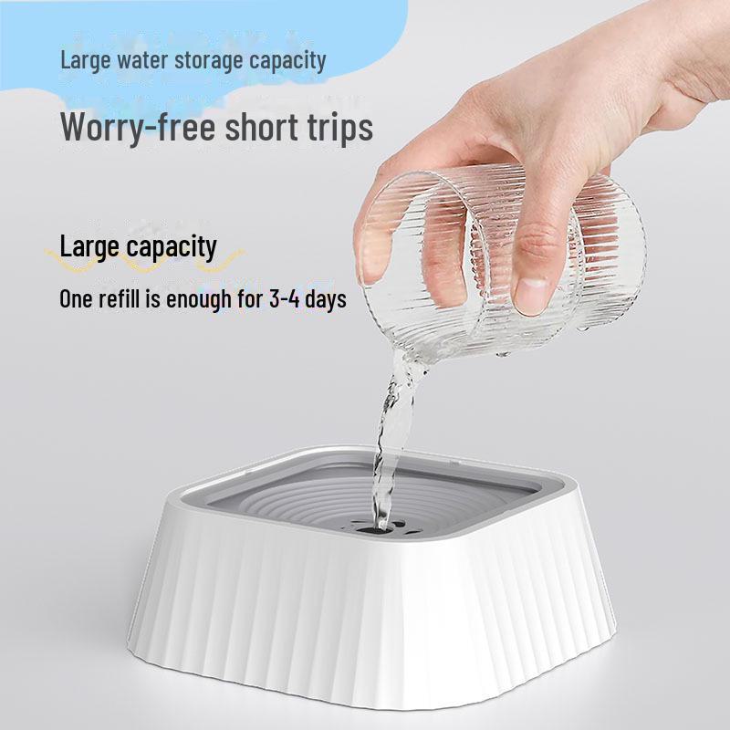 Anti-Splash Water Bowl: Universal, Non-Tip, Non-Slip Design for Cats and Dogs, Keeps Pet's Mouths Dry
