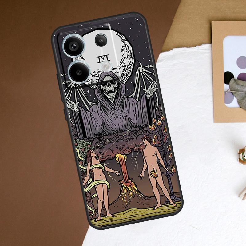 Occult Witchcraft Moon Gothic Witch Case For Redmi Note 11 12 13 Pro Plus 9 10 10S 11S 12S Redmi 12 9C 10C 12C 13C Back Cover