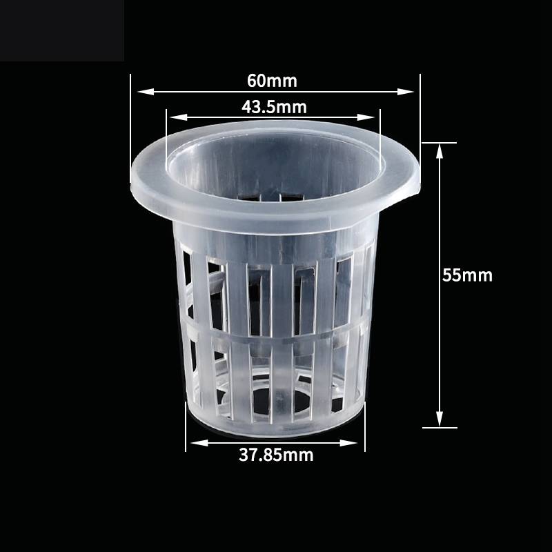 50Pcs Hydroponic Soilless Mesh Net Basket Plant Vegetable Growing Nursery Cup Pot Sponge Fixator Container Aeroponic Veg Planter