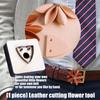 Professional Leather Florals Cutter Wooden Handle Ensuring for Complex Designs Creation Home Workshop