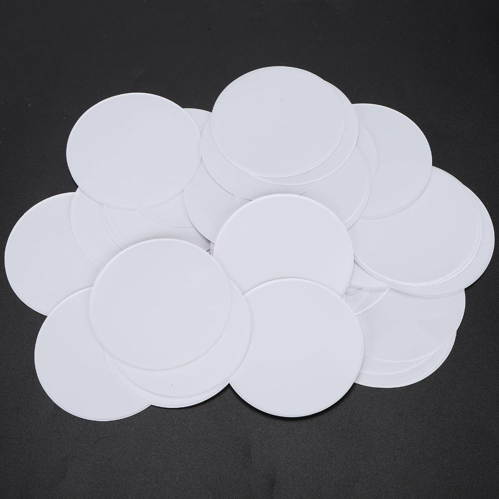 100pcs 44MM DIY Badge Papers White Button Badge Blank Paper Badge Making Paper  DIY Crafts