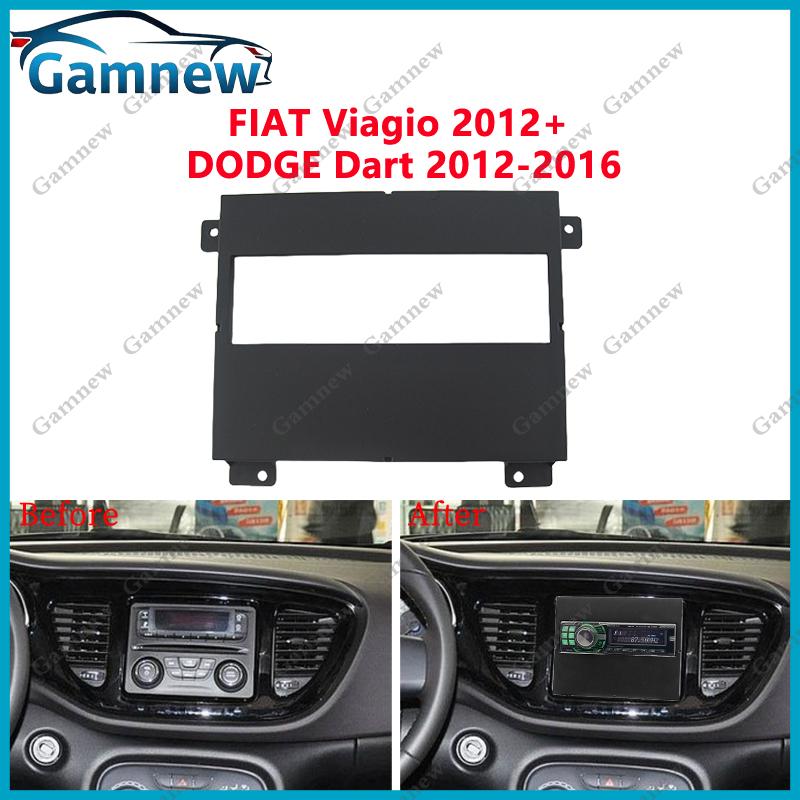 1DIN Car Fascia Radio Panel For Fiat Siena Punto Palio 500 Weekend Frame Kit Install Facia Face Plate