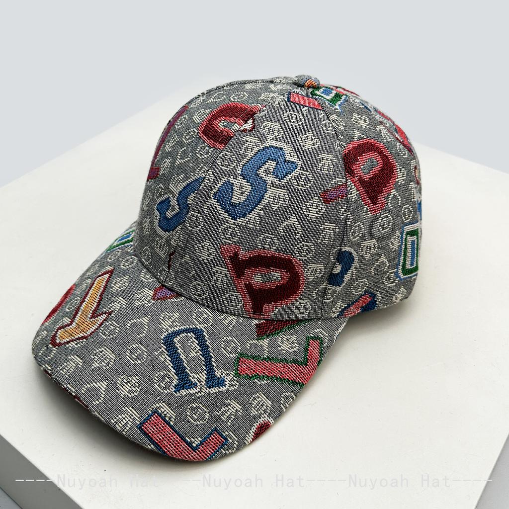 New Men Women Hardtop Retro Irregular Letters Baseball Hats Sunshade Personal Versatile Outdoor Peaked Caps Niche Fashion Casual