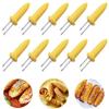 Sweetcorn Dessert Fruit Forks BBQ Supplies BBQ Prong Set Corn Holder Grilling Fork Corn Skewer