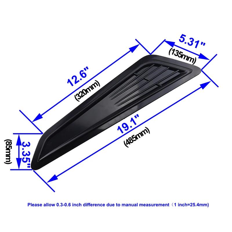 Universal Car Air Intake Bonnet Hood Vents Scoop Decorative Cover ABS Plastic Fit For 2016-2020 Chevy Camaro 1LT LS RS