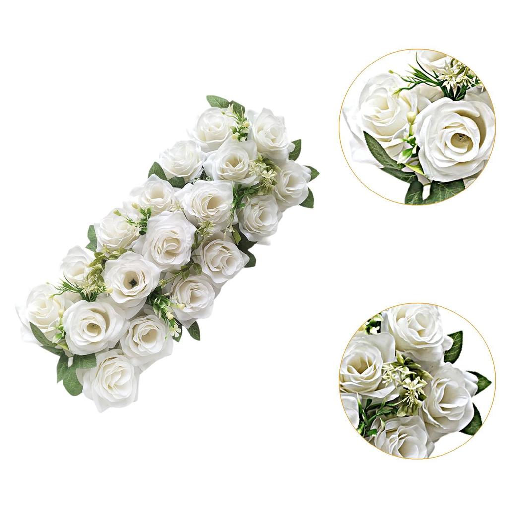 3D Silk Rose Floral Decorative Floral Backdrop Wall Decorative Faux Flower for