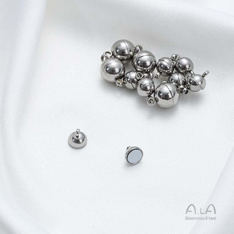 Chiusura Magnetica in Acciaio di Titanio Resistente allo Sbiadimento per Braccialetti e Collane Fai-da-te