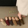 Fashion Bailamos Autumn Round Toe Women Slippers New Brand Shallow Slip On Ladies Casual Flat Shoes Soft Dress Slides Mujer