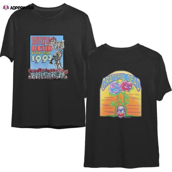 Classic 1992 Concert Tour Tee, Spring Season Shirt Double Sided
