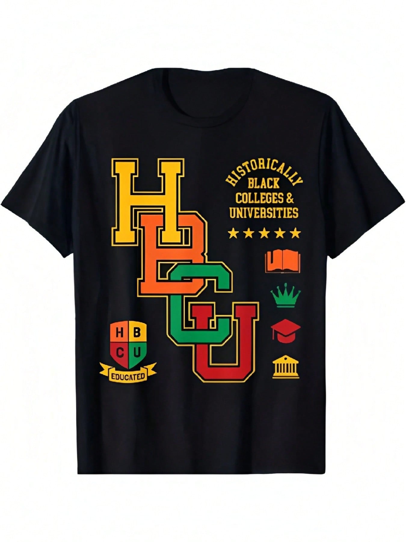 HBCU Historically Black Colleges Universities Grad Alumni T-Shirt Soft And Breathable For All Seasons And A Good Fit Comfortable Leisure Sports Hallow S