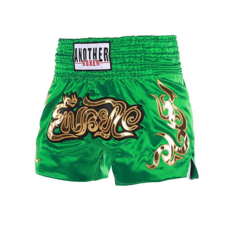 Solid color boxing shorts, boxing Sanda kick pants, Thai style Muay Thai shorts for children and adults XS