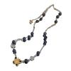 Women's Butterfly Pendant Beaded Necklace Flower Pearl Chain Necklace Y2K Clavicle Chain Choker Necklace Jewelry Gift