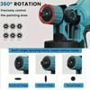 1000ML Electric Spray Gun Cordless Paint Sprayer Auto Furniture Steel Coating Airbrush Compatible For 21V Battery