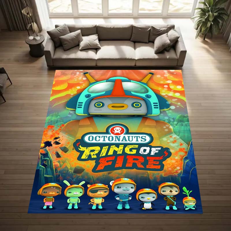 Octonauts Game Room Non-slip Mats Are Also Suitable for Men's Bedrooms, Living Rooms, Sofas, and Other Places, and Are Washable,
