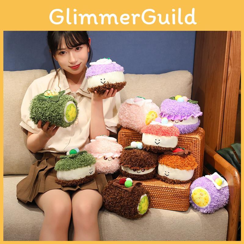 Adorable Soft Chocolate Bread Plush Toy Macaron Swiss Roll Stuffed Animal Birthday Gift