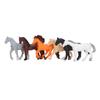 6pcs Horse Figurines Set Children Simulated Cute Funny Horse Figure Model Pretend Play Toy