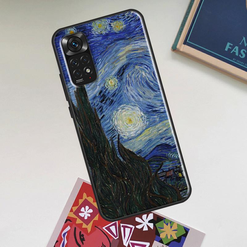 Oil Painting Van Gogh Case For Xiaomi Redmi Note 13 14 Pro 12 11 10 15 Pro Plus Redmi 15C 14C 13C 10C 12C 15 Cover