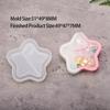 5PCS DIY Crystal Drip Glue Flowing Sand Pendant Mold Moon Love Cat Face Irregular Hanging Pendant Silicone Mold