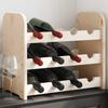 Vidaxl Stojak Na Wino, 43X25X37 Cm, Lite Drewno Sosnowe