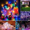 (candy88) LED String Lights, 200 Bulbs, 20m, Plug-in Type, Waterproof & Dustproof, Flashing & Steady, 8 Light Patterns, Dimmable, Indoor & Outdoor