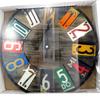Les Trésors De Lily [M3385] - Tutti Frutti 'Vintage Design' Glass Wall Clock - 29 Cm