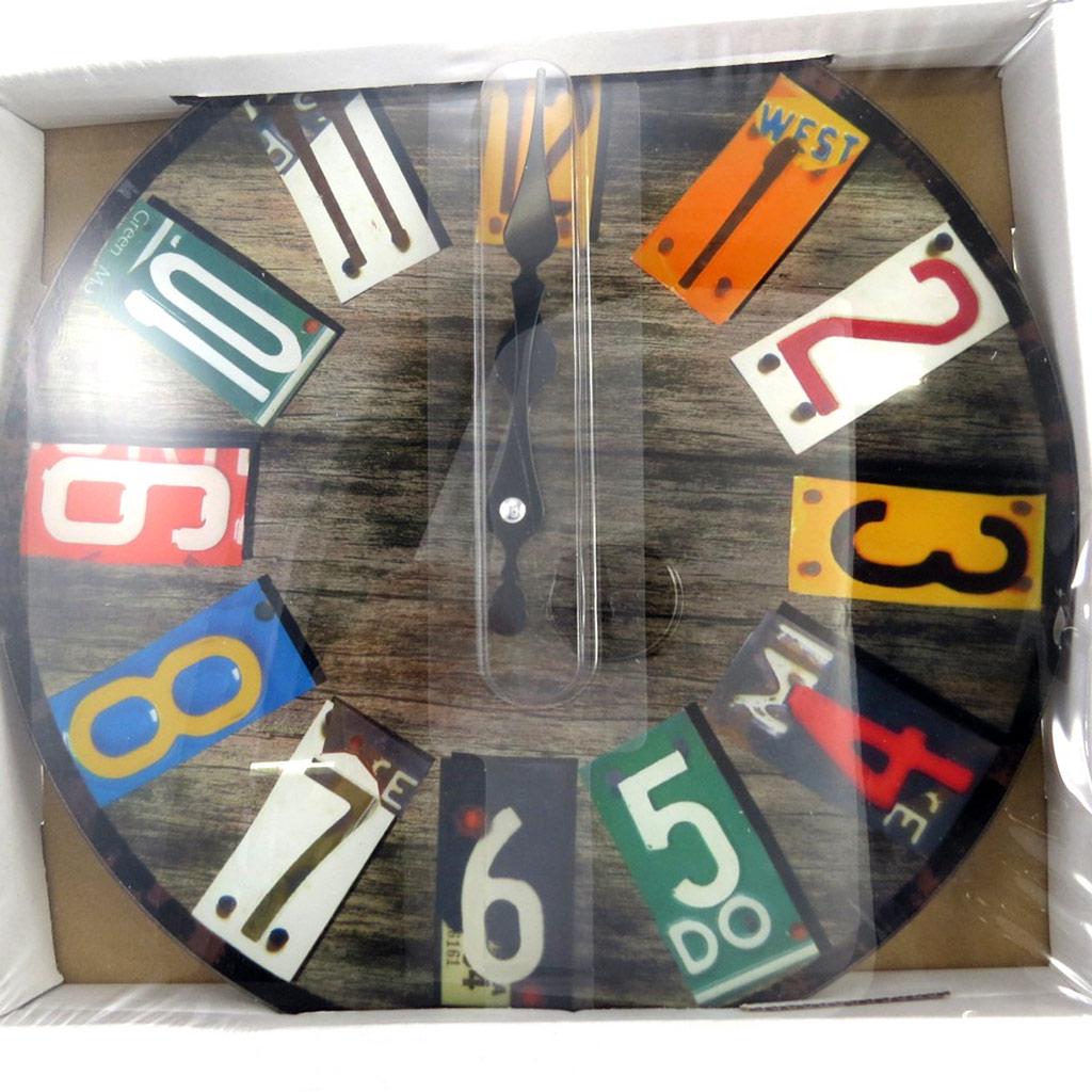 Les Trésors De Lily [M3385] - Tutti Frutti 'Vintage Design' Glass Wall Clock - 29 Cm
