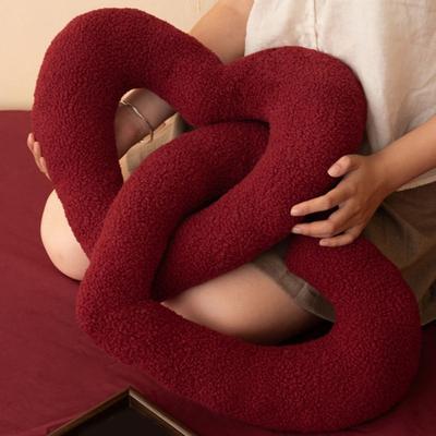 Red Love Knot Plush Pillow Sofa Chair Cushion Relaxing Atmosphere Pillow Wedding Valentine's Day