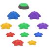 Stepping Stones Kids, 11 Pieces Balance Stones for Obstacle Course, Stackable Non-Slip Starfish Shape