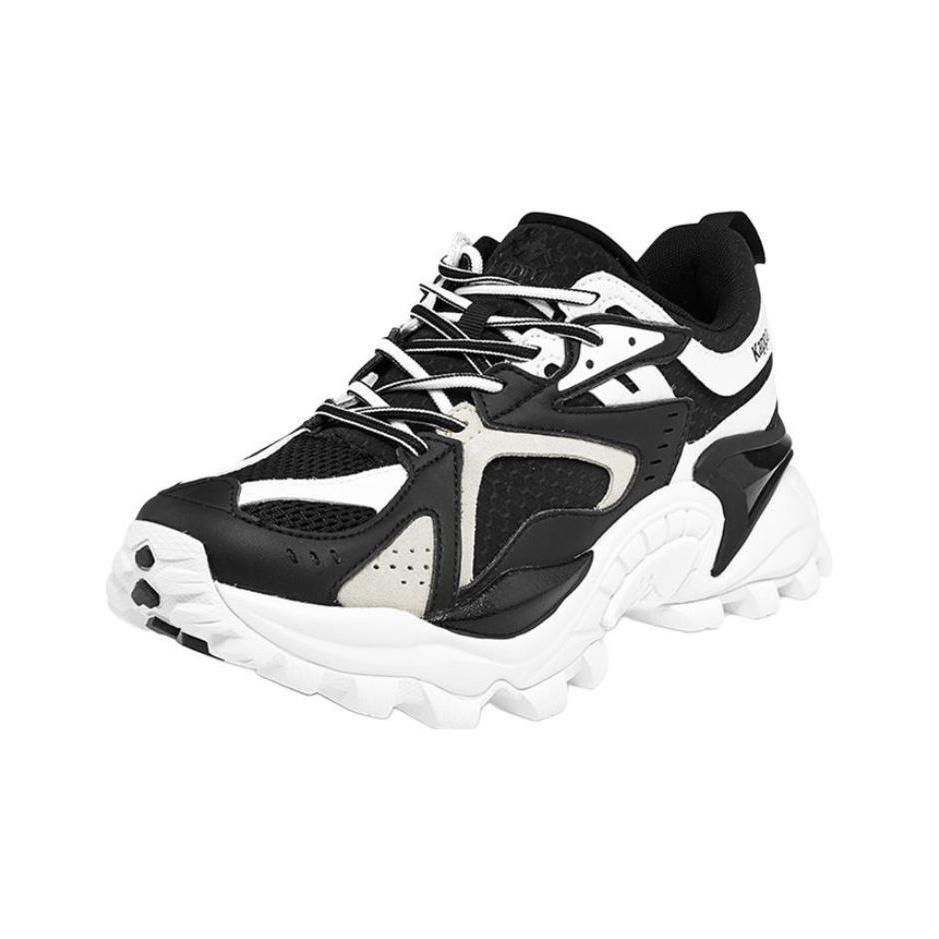 Kappa Fabric Trend Sports Shock Absorption Non-Slip Low-Top Casual Shoes Unisex Sneakers Black White K0AW5MC79-990A